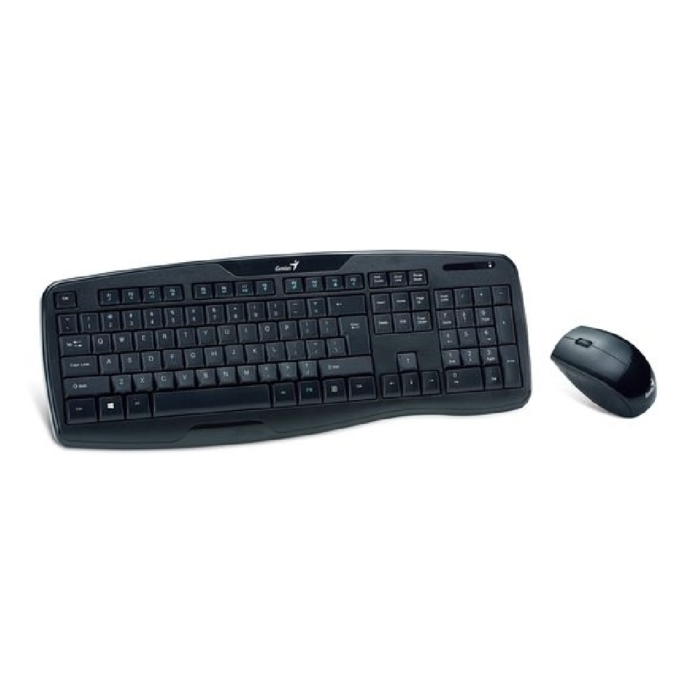 Vezetéknélküli billentyűzet + egér Multimédiás KIT Genius KB-8000X Wireless Fek fotó, illusztráció : GENIUS-31340005109