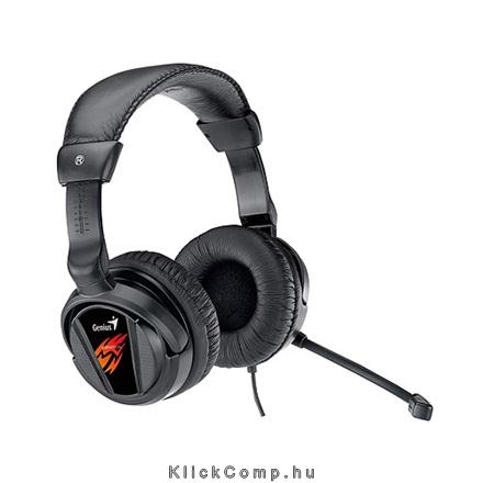 Fejlhallgató Gamer Mikrofonos Vibrációs Genius HS-G500V fotó, illusztráció : GENIUS-31710020101