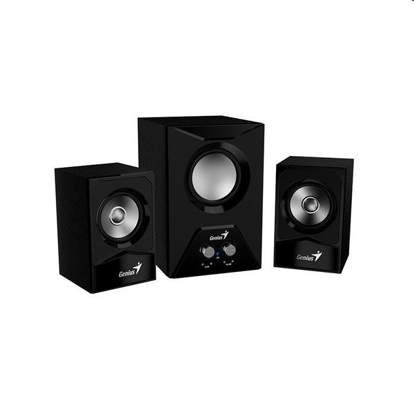 Hangfal 2.1 3.5mm Jack 15W Genius SW-2.1 385 Black fekete fotó, illusztráció : GENIUS-31730002401