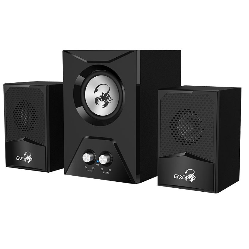 Hangfal 2.1 3.5mm Jack 15W Genius SW-2.1 500 fekete fotó, illusztráció : GENIUS-31730003401