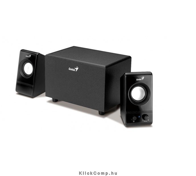 Hangfal 2.1 3.5mm 11W Fekete Genius SW-S 200 fotó, illusztráció : GENIUS-31730942104