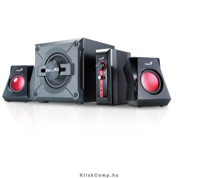 Hangfal 2.1 3.5mm 36W Gamer Fekete Genius SW-G2.1 1250 fotó, illusztráció : GENIUS-31730980100