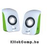 Hangfal 2.0 3.5mm USB-s Tápellátás 1.5W Fehér Genius SP-U115 GENIUS-31731006103 Technikai adatok