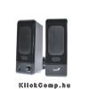 Hangfal 2.0 3.5mm Jack USB-s tápellátás 3W Fekete Genius SP-U120