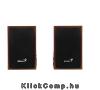 Hangfal 2.0 3.5mm 4W Fadoboz Genius SP-HF160 Fekete