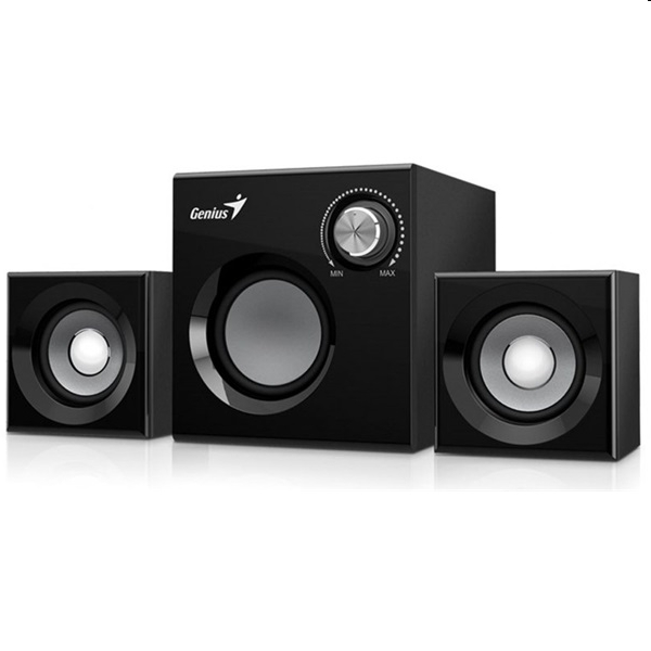 Hangfal 2.1 3.5mm Jack 8W Genius SW-2.1 370 Black fekete fotó, illusztráció : GENIUS-31731067100