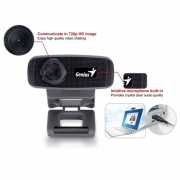 Webkamera Genius Facecam 1000X_V2 fekete (új csomagolás) GENIUS-32200003400 fotó