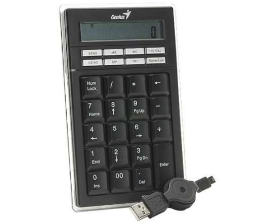 numpad Pro Slim, USB w/ Calculator fotó, illusztráció : GENKNUMPRO