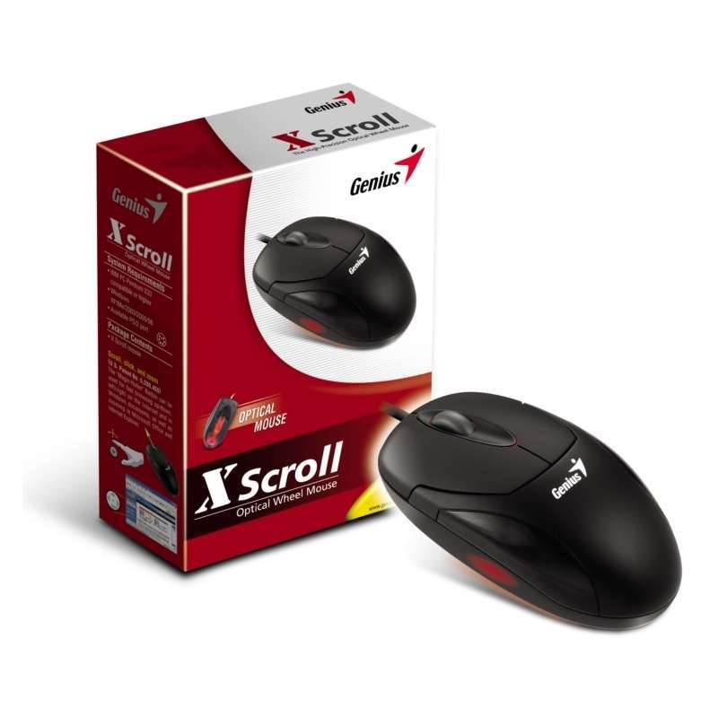 optikai egér XSCROLL, fekete, PS2 fotó, illusztráció : GENMXSCRFP