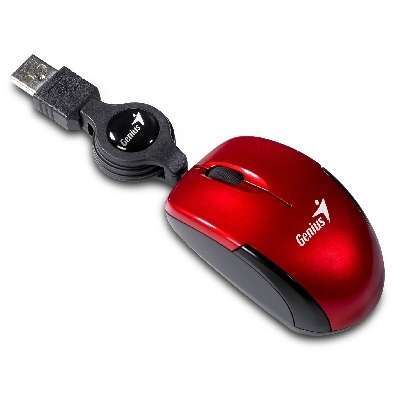 egér NS+ Mini Traveler Laser, USB, Ruby fotó, illusztráció : GENNSPlusR