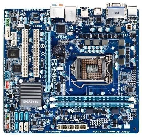 HA65M-D2H-B3 mATX skt1155 H61, 2xDDR3 1333MHz, 1xGBE LAN, RAID, 2xSATA3, 8xUSB2 fotó, illusztráció : GGAHA65MD2HB3