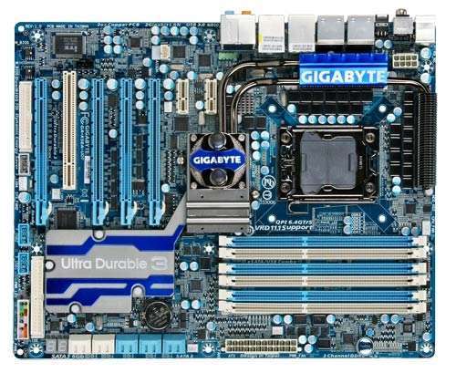 X58A-UD7 Intel X58 LGA1366 ATX alaplap 3 év fotó, illusztráció : GIGABYTE33448