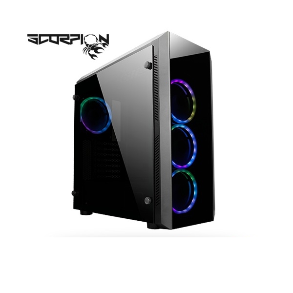 Számítógépház ATX ház Chieftec Scorpion RGB MidTower fotó, illusztráció : GL-02B-OP