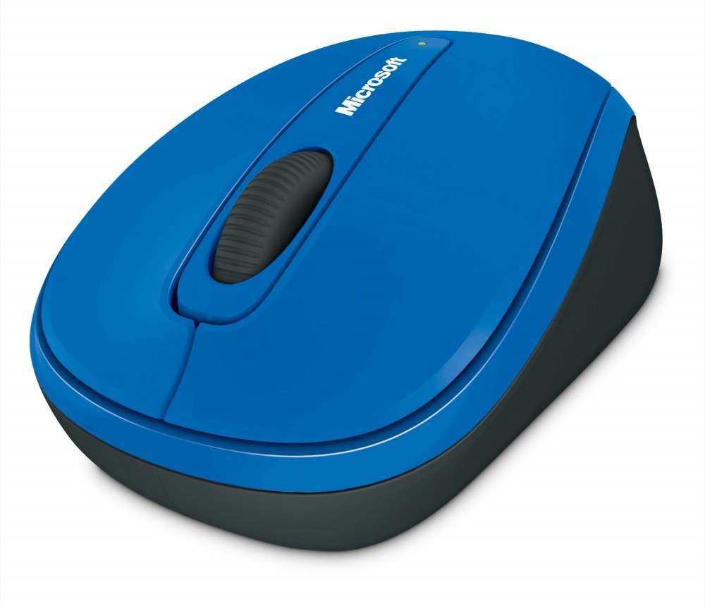 Microsoft Wireless Mobile Mouse3500 Mac/Windows Cobalt Blue Gloss fotó, illusztráció : GMF-00202