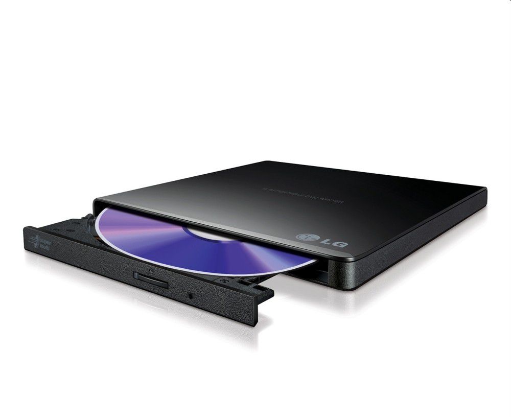 DVD író Külső Ultrakeskeny Fekete LG GP57EB40 ODD USB Táp USB MAC komp. SuperMu fotó, illusztráció : GP57EB40.AUAE10B