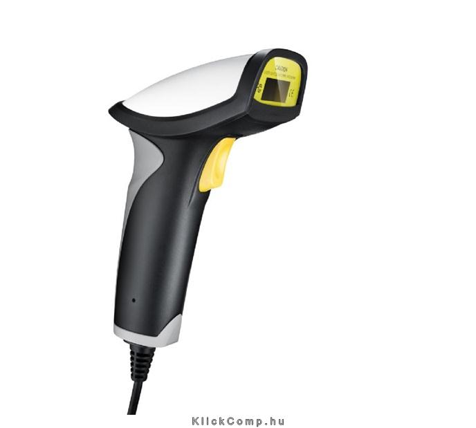 Vonalkódolvasó lézer USB fekete-szürke 32-bit Tysso GS-6000 Laser fotó, illusztráció : GS-6000-USB