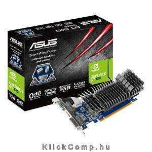 Asus PCI-E Nvidia GT610 1024MB DDR3, 64bit, 810/1200Mhz, Dsub, DVI, HDMI, Low P fotó, illusztráció : GT610-SL-1GD3-L