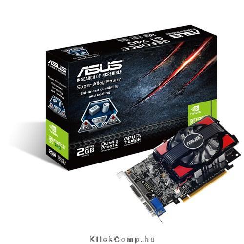 Asus PCI-E Nvidia GT740 2048MB DDR3, 128bit, 993/1782Mhz, Dsub, DVI, HDMI, Aktí fotó, illusztráció : GT740-2GD3