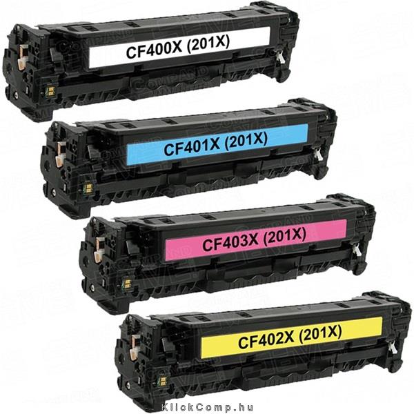 HP CF400X / 201X Fekete utángyártott toner 2800 lap fotó, illusztráció : GT-HCF400XK