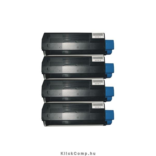 OKI C5100/5200/5300/5400 Sárga utángyártott toner 5000 lap fotó, illusztráció : GT-O5100Y