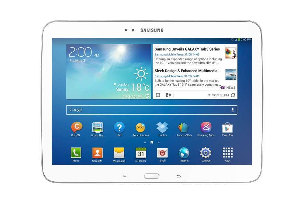 Galaxy Tab3 10.1 16GB fehér Wi-Fi + 3G tablet fotó, illusztráció : GT-P5200