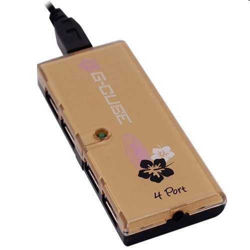 Gcube GAloha 4pUSBhub arany fotó, illusztráció : GUA54GA