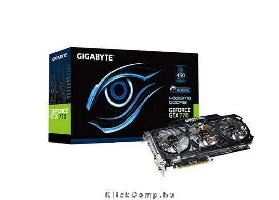 GV-N770OC-4GD Rev2.0 nVidia 4GB GDDR5 256bit PCIe videokártya fotó, illusztráció : GVN770OC-4GD