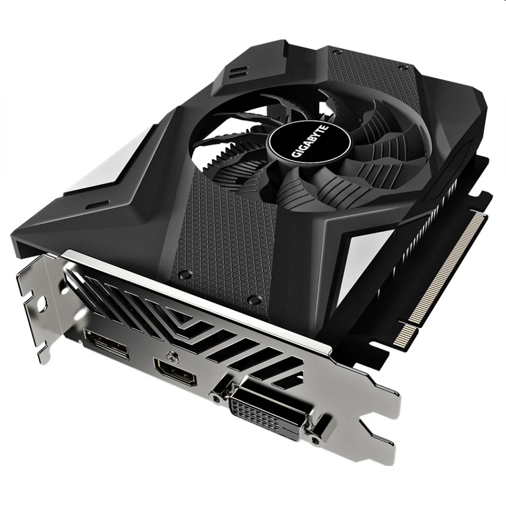 VGA GTX1650 4GB GDDR6 128bit PCIe Gigabyte nVIDIA GeForce GTX1650 videokártya fotó, illusztráció : GV-N1656OC-4GD-2.0