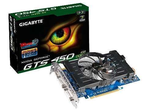 PCI-E Nvidia GTS450 1024MB DDR3, 128bit, 783/1800MHz, 2xDVI, mHDMI, Dual Slot V fotó, illusztráció : GV-N450D3-1GI