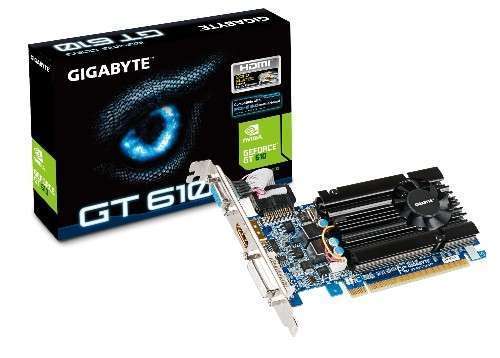 GT610 1GB DDR3 fotó, illusztráció : GV-N610D3-1GI