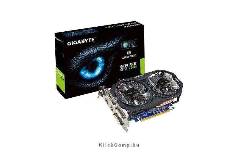 GTX750Ti 2GB DDR5 fotó, illusztráció : GV-N75TOC-2GI