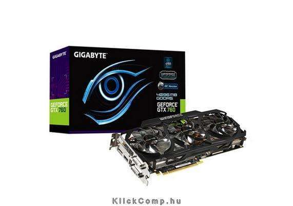 GV-N760OC -4GD5 nVidia 4GB GDDR5 256bit PCI-E videokártya fotó, illusztráció : GV-N760OC--4GD5