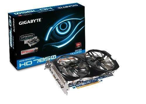 PCI-E AMD HD7850 OC 2048MB DDR5, 256bit, 975/4800MHz, DVI, HDMI, 2xmDP, Dual Sl fotó, illusztráció : GV-R785OC-2GD