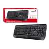 Billentyűzet USB Genius KB-118 fekete HU Genius-31300010404 Technikai adatok