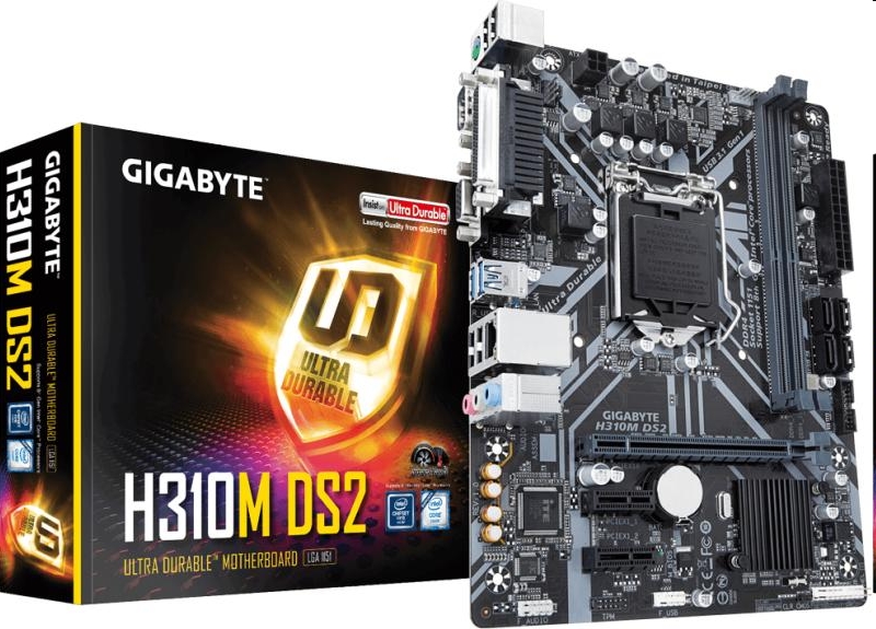 Alaplap H310 S1151 Gigabyte H310M DS2 fotó, illusztráció : H310M-DS2