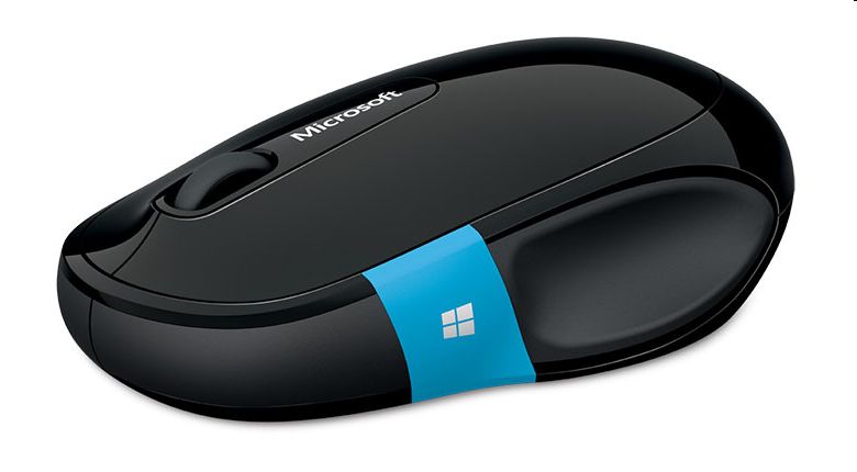 Vezetéknélküli egér Microsoft Sculpt Comfort Mouse fekete fotó, illusztráció : H3S-00001