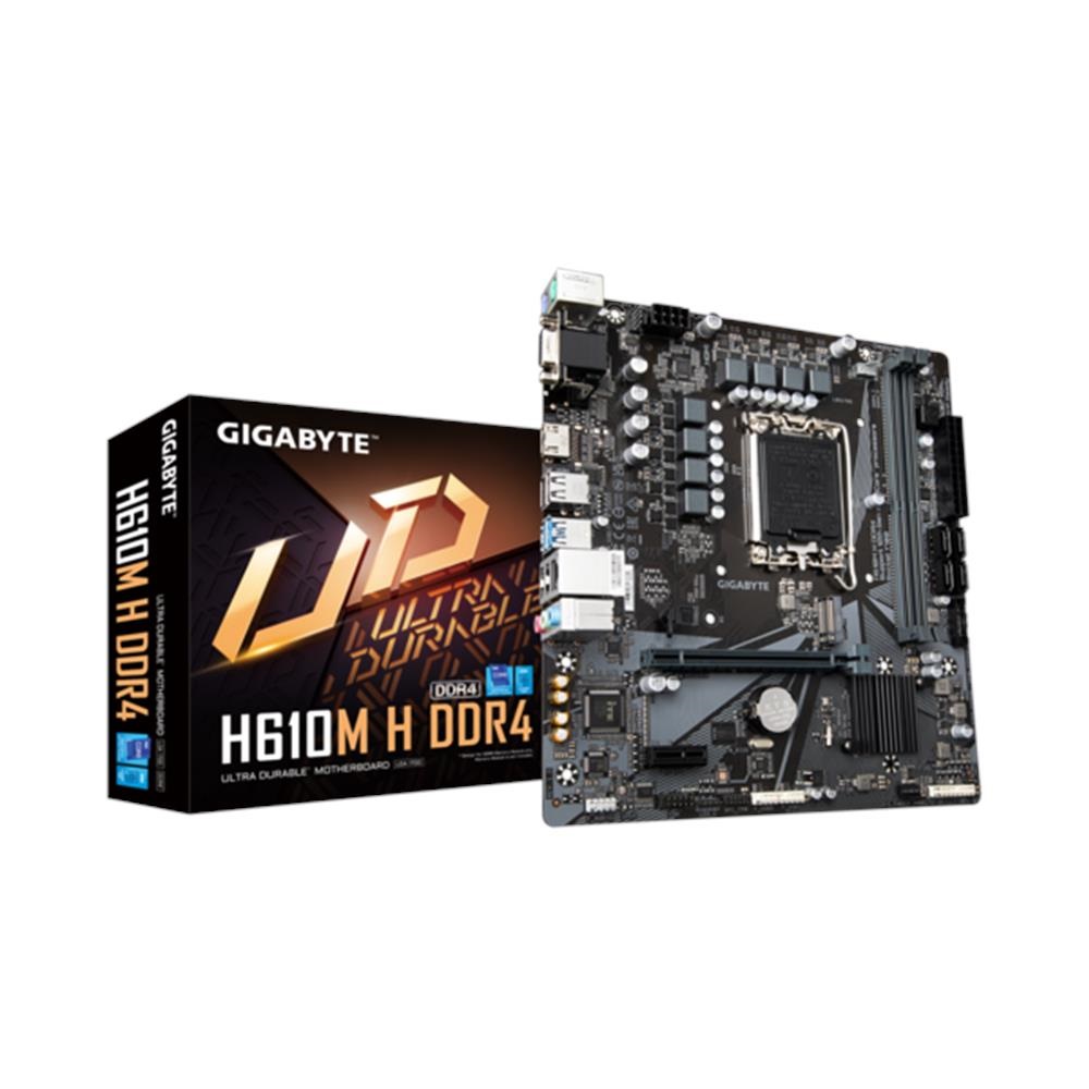 Alaplap H610 LGA1700 2xDDR4 Gigabyte H610M H mATX