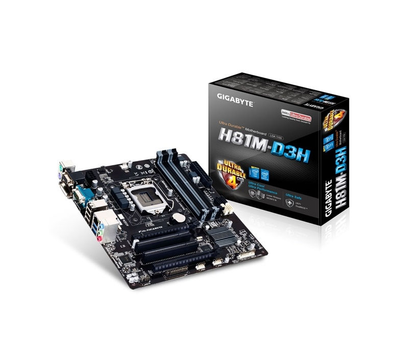Intel H81 LGA1150 mATX alaplap fotó, illusztráció : H81M-D3H