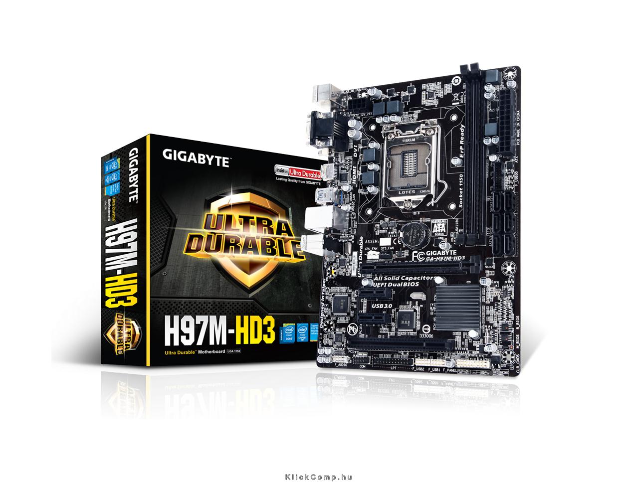 Alaplap H97 LGA1150 m-ATX alaplap Intel fotó, illusztráció : H97M-HD3