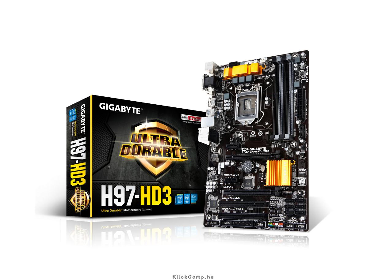 Alaplap H97 LGA1150 ATX Intel fotó, illusztráció : H97-HD3