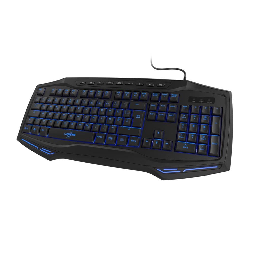 Gamer billentyűzet USB Hama uRage Exodus 300 Macro fekete HU fotó, illusztráció : HAMA-186040