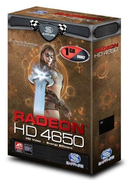 AGP Ati HD4650 1024MB DDR2, 128bit, 600/800Mhz, DX10.1, 2xDVI, Single Slot Vent fotó, illusztráció : HD4650AGP1GDDR2