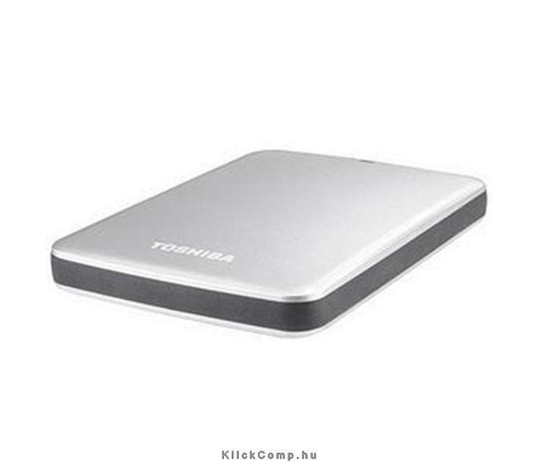 2TB Külső HDD 2.5  USB3.0 Toshiba Canvio Connect Ezüst fényes fotó, illusztráció : HDTC720ES3CA