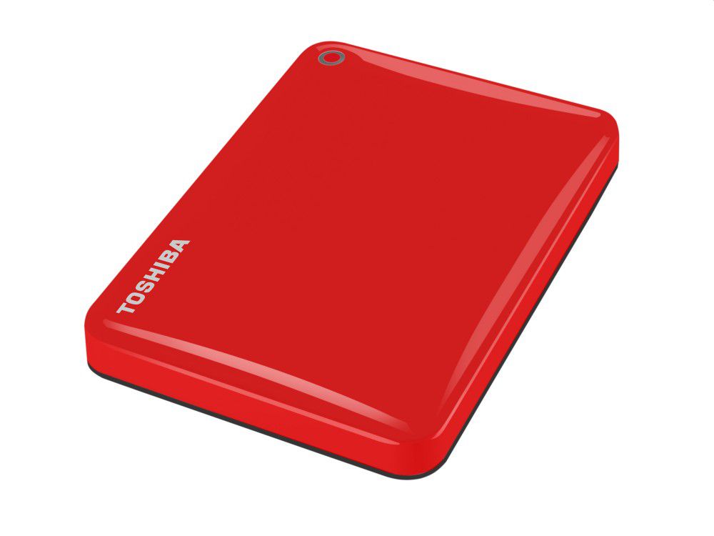 3TB Külső HDD 2.5  USB3.0 Toshiba Canvio Connect II Vörös 10GB Cloud Storage fotó, illusztráció : HDTC830ER3CA