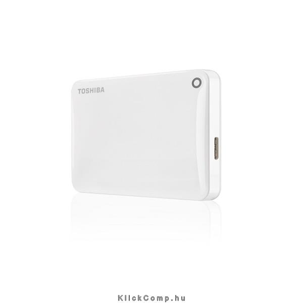 3TB Külső HDD 2.5  USB3.0 Toshiba Canvio Connect II Fehér fotó, illusztráció : HDTC830EW3CA