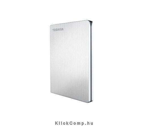 500GB Külső HDD 2.5  USB3.0Toshiba Canvio Slim Fekete szálcsiszolt alumínium fotó, illusztráció : HDTD205EK3DA