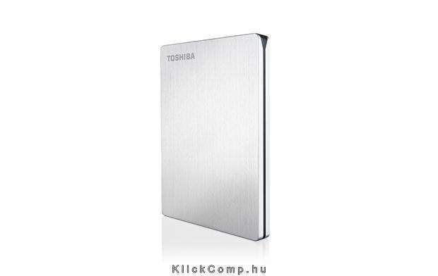 1TB Külső HDD 2,5  USB3.0 Toshiba Canvio Slim for Mac Ezüst szálcsiszolt alumín fotó, illusztráció : HDTD210ESMEA