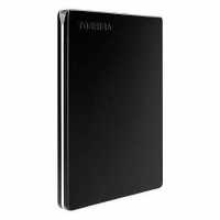 2TB Külső HDD 2.5" USB 3.0 5Gbps NTFS szálcsiszolt alumínium Toshiba Canvio Slim Fekete HDTD320EK3EAU Technikai adatok