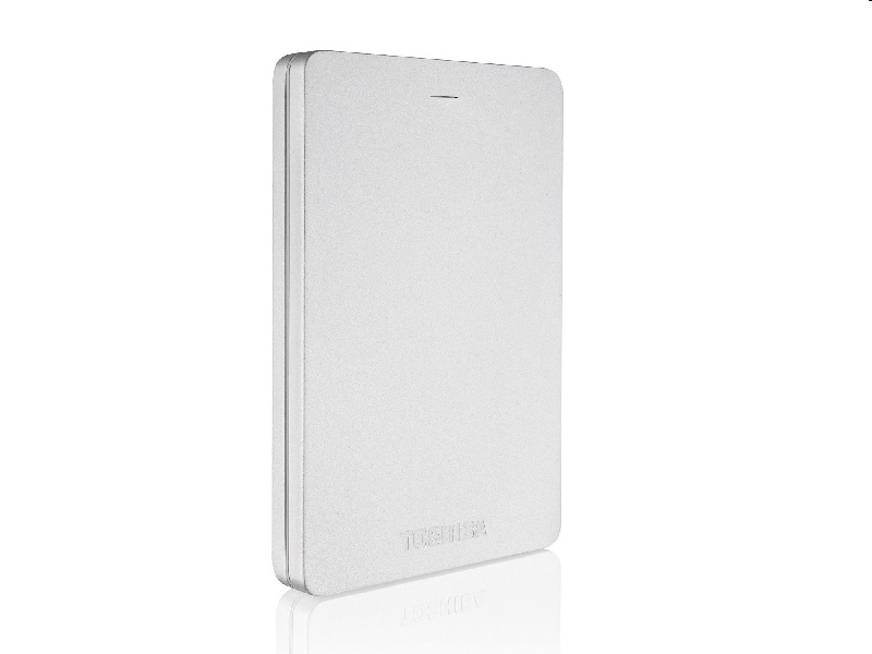 1TB Külső HDD 2.5  Toshiba Canvio Alu USB3.0 Ezüst metál fényű fotó, illusztráció : HDTH310ES3AB