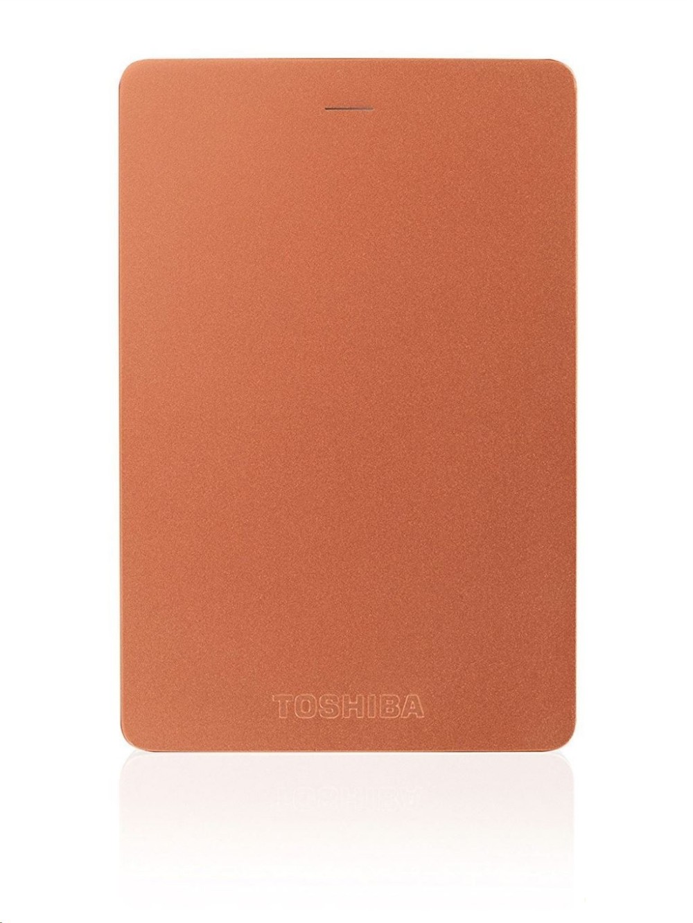 2TB Külső HDD 2.5  USB3.0 Toshiba Canvio Alu Vörös aluminium metál fényű fotó, illusztráció : HDTH320ER3AB